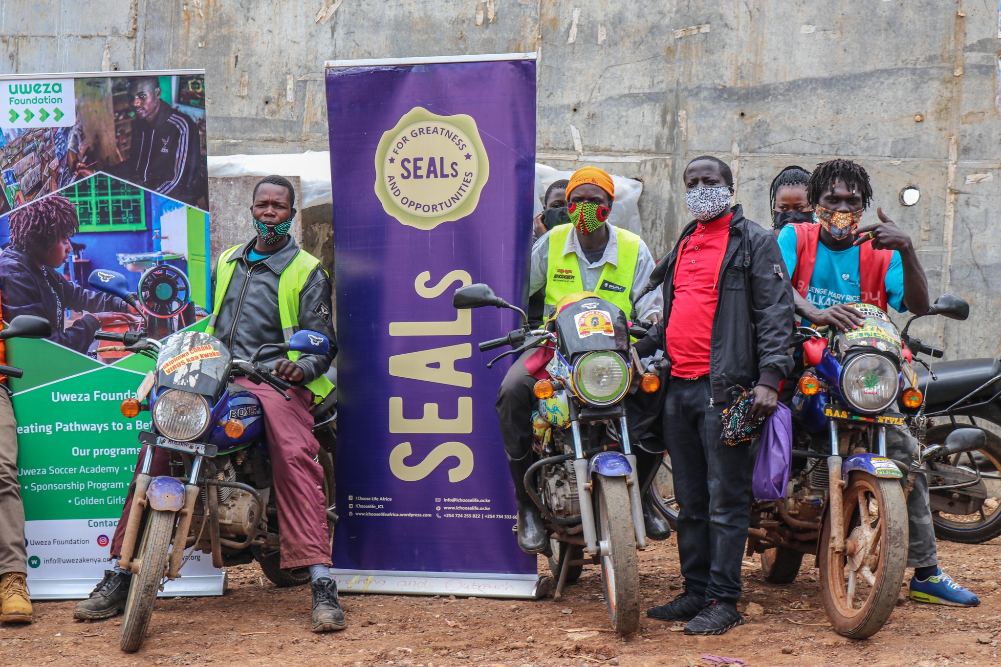 Distribution of Free Face Masks to Boda Boda (Motorcycle) Riders