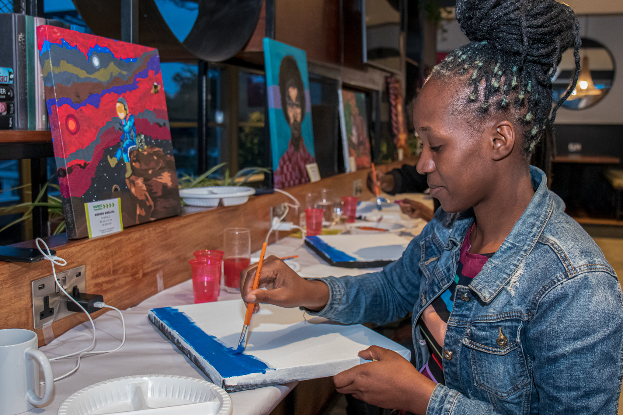 Uweza’s First Paint and Sip Event